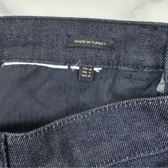 Massimo Dutti Frayed Leg Crop Jeans Size 8 - Picture 5 of 6